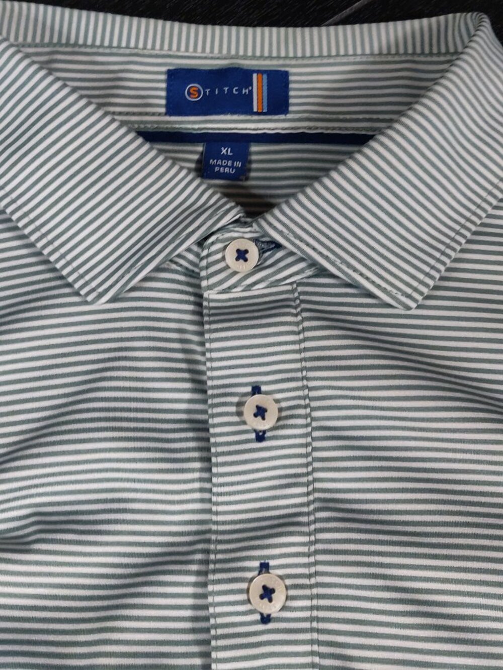 Stitch Victory Stripe Performance Golf Polo Men's Size XL